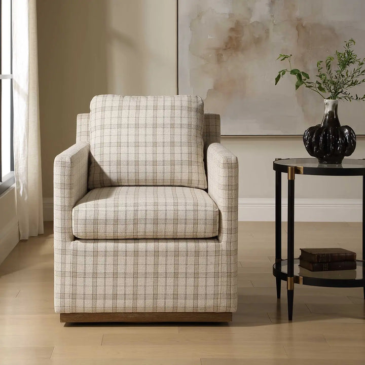 UTTERMOST BASIE CASUAL SWIVEL CHAIR - Decorative Accents