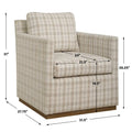UTTERMOST Basie Casual Swivel Chair - Decorative Accents