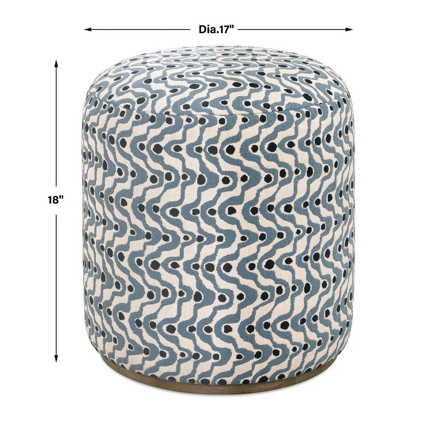 UTTERMOST Cas Fabric Ottoman - Decorative Accents