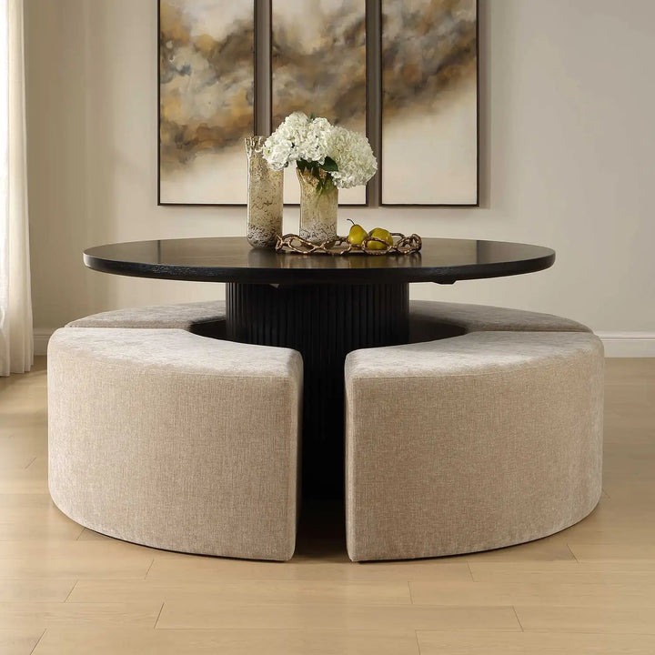 UTTERMOST KHAI ROUNDED PLUSH DINING BENCH - Decorative Accents