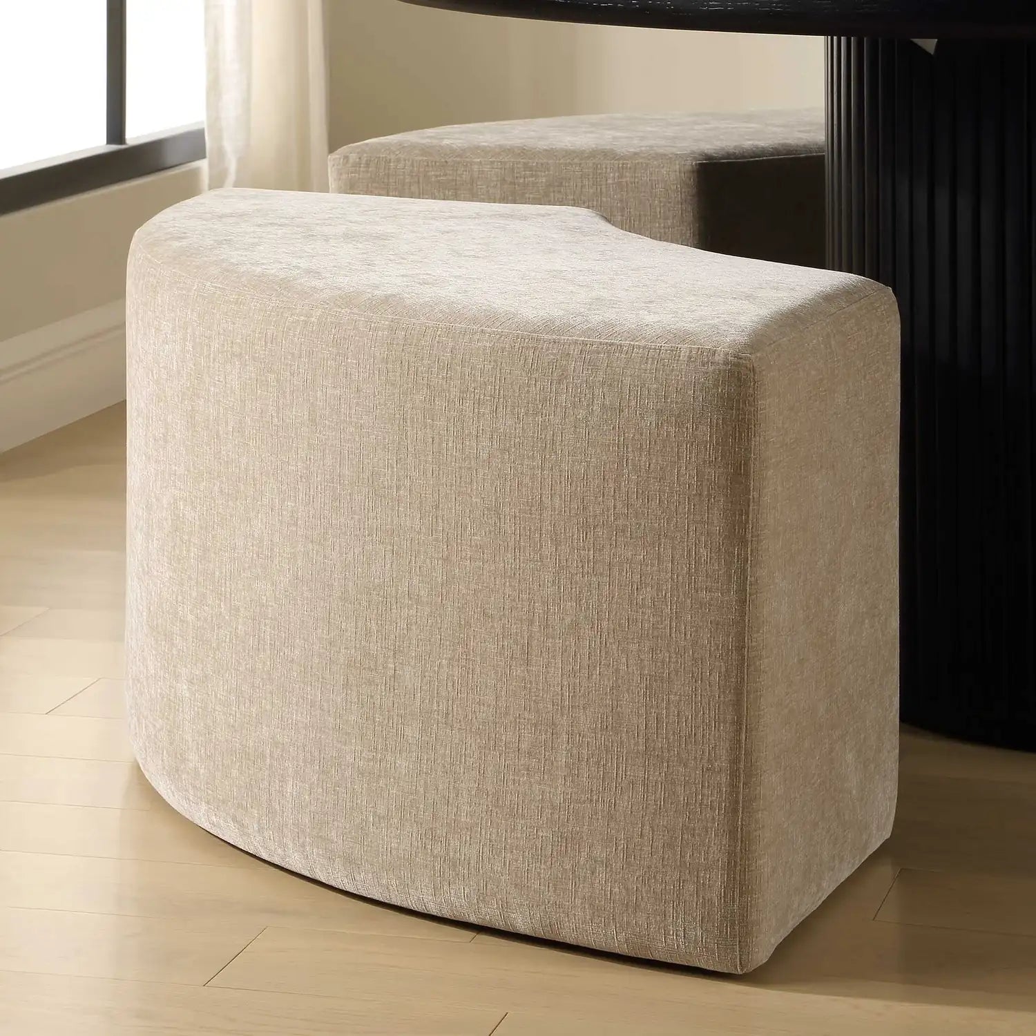 UTTERMOST Khai Rounded Plush Dining Bench - Decorative Accents