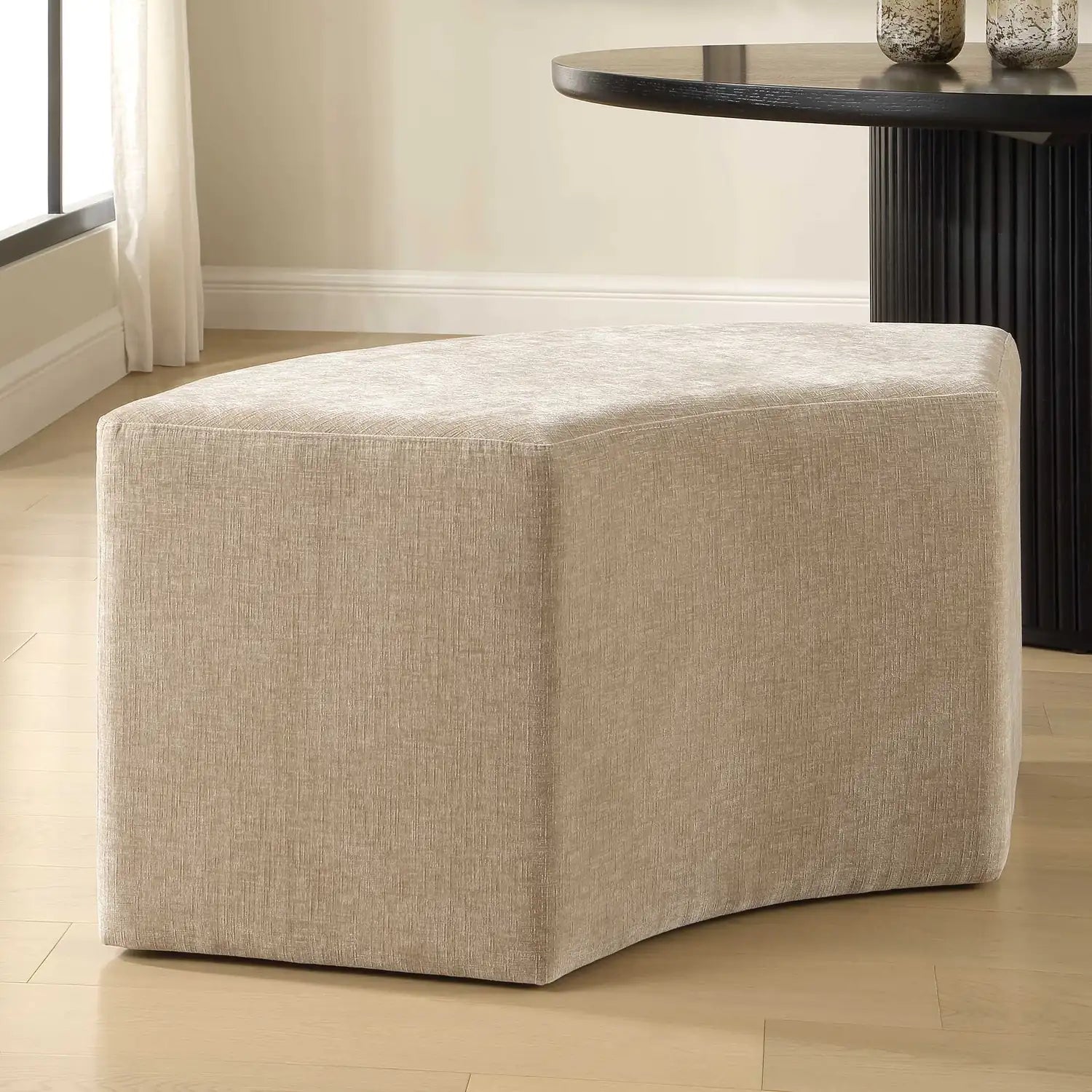 UTTERMOST KHAI ROUNDED PLUSH DINING BENCH - Decorative Accents