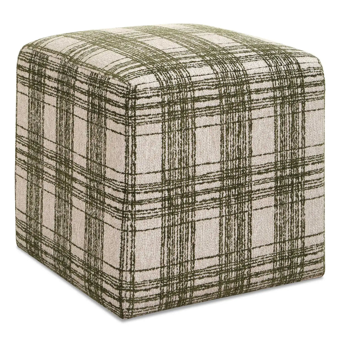 UTTERMOST JOIE IRELAND PLAID OTTOMAN - Decorative Accents