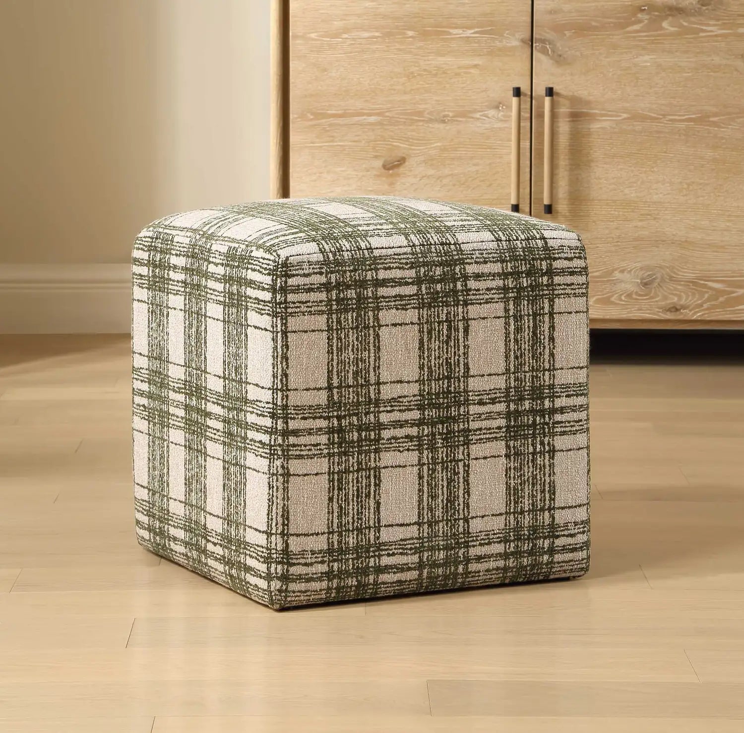 UTTERMOST JOIE IRELAND PLAID OTTOMAN - Decorative Accents