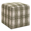 UTTERMOST Joie Ireland Plaid Ottoman - Decorative Accents
