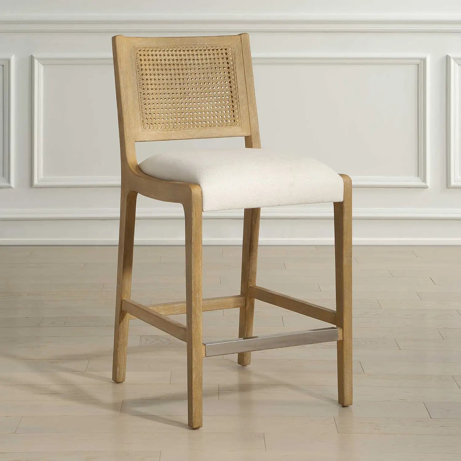UTTERMOST Interweave Coastal Counter Stool - Decorative Accents