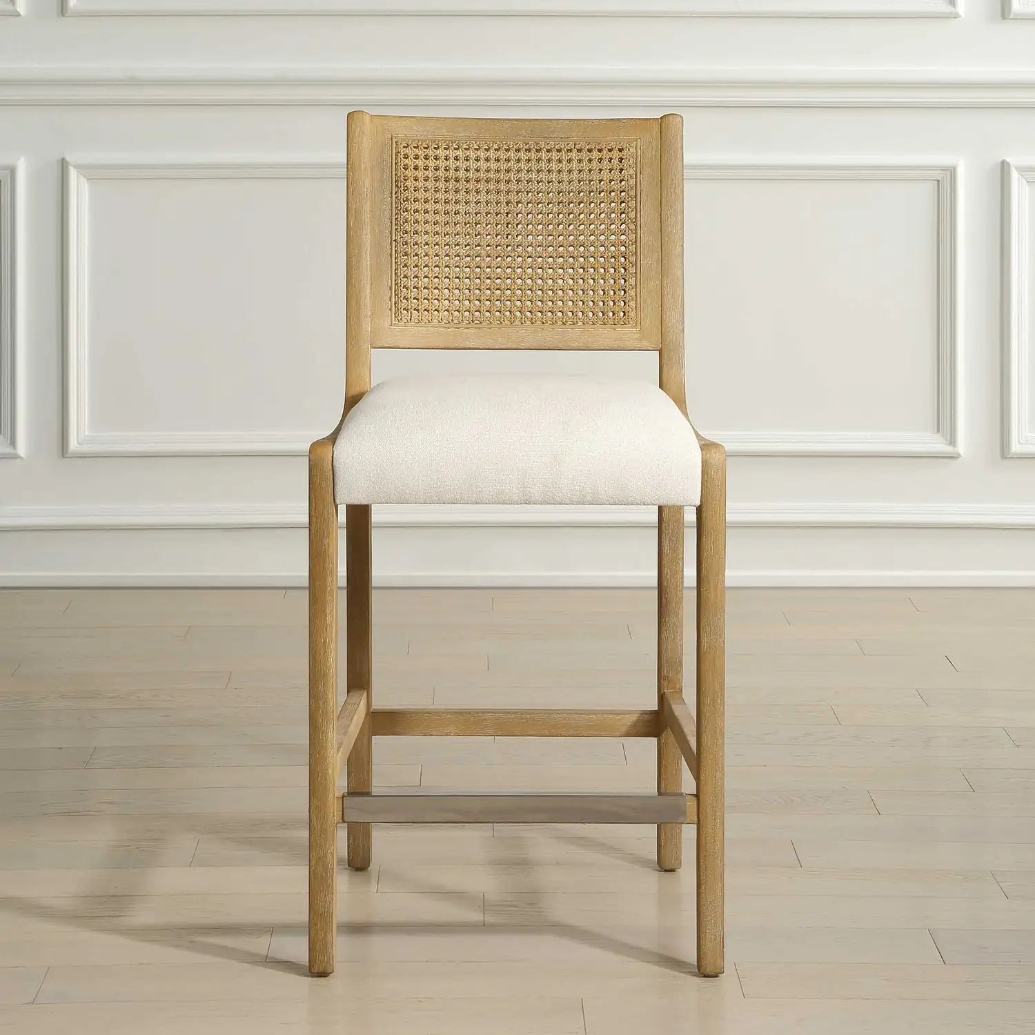 UTTERMOST Interweave Coastal Counter Stool - Decorative Accents