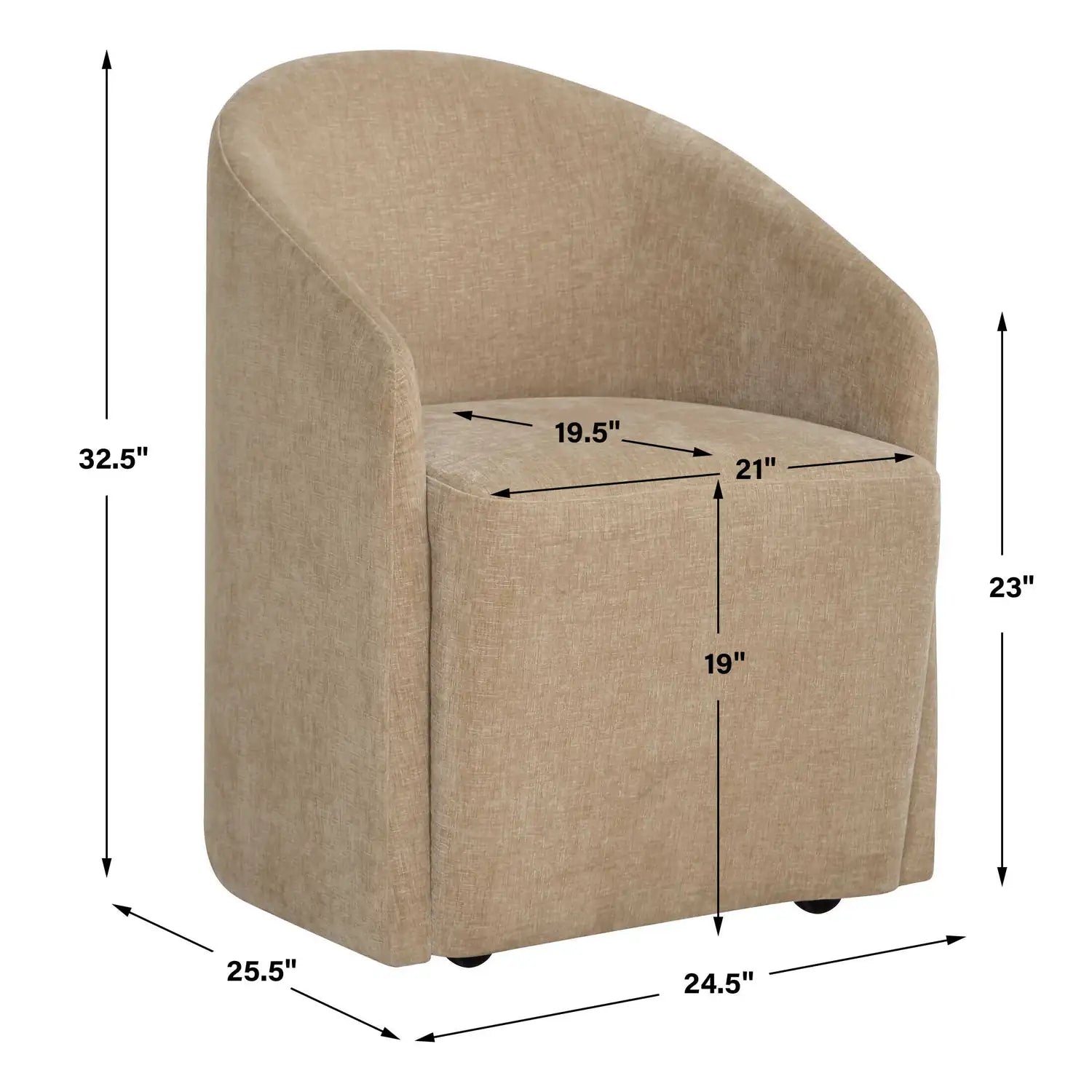 UTTERMOST Harbor Flax Dining Chair - Decorative Accents