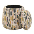 UTTERMOST Arem Upholstered Multi-Color Ottoman - Decorative Accents