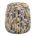 UTTERMOST AREM UPHOLSTERED MULTI-COLOR OTTOMAN - Decorative Accents