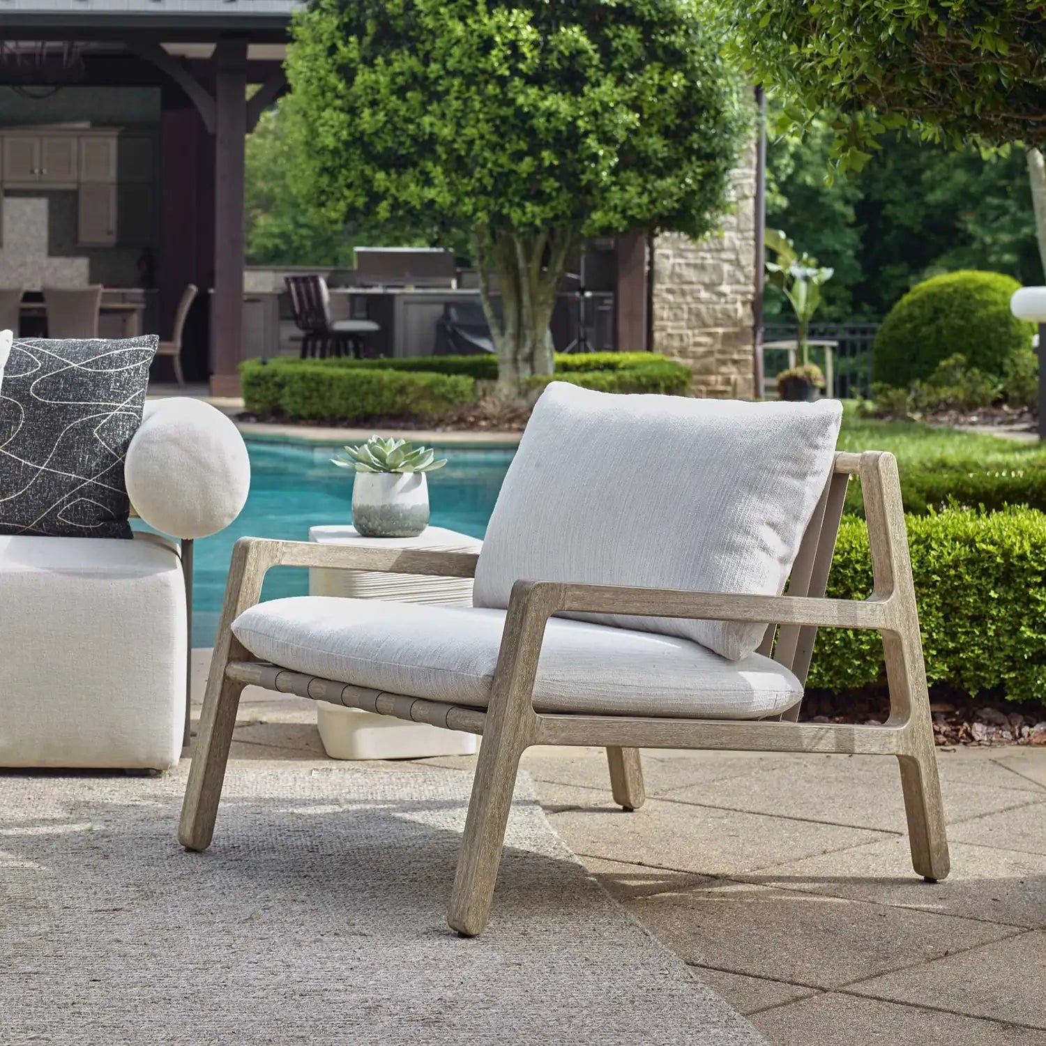 UTTERMOST Strapped Outdoor Lounge Chair - Lounge
