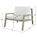 UTTERMOST Strapped Outdoor Lounge Chair - Lounge