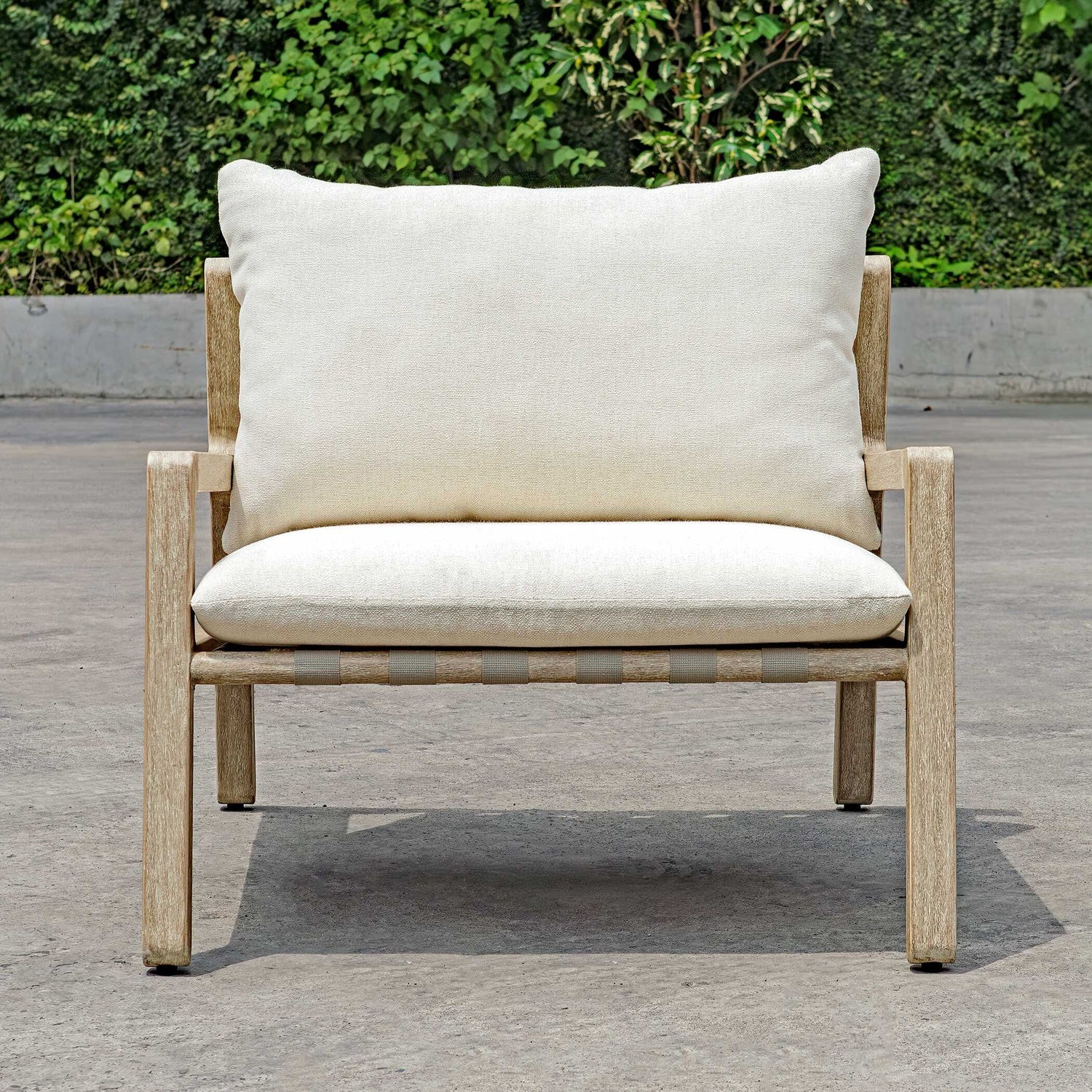 UTTERMOST STRAPPED OUTDOOR LOUNGE CHAIR - Lounge