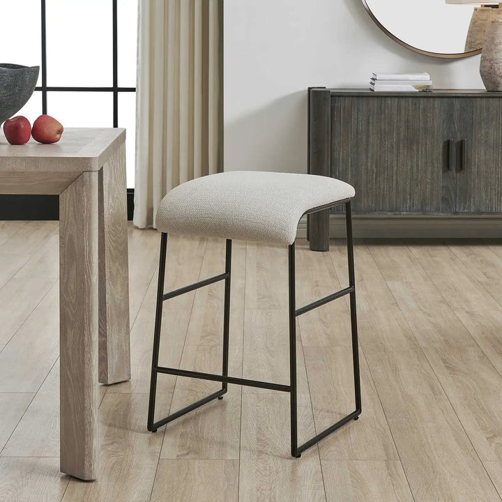 UTTERMOST Arcane Ecru Counter Stool - Decorative Accents
