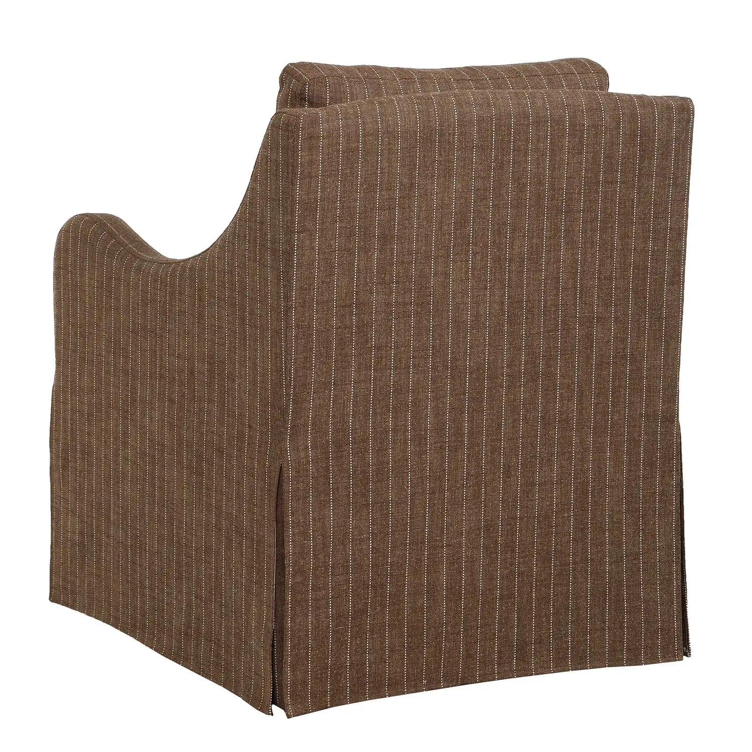 UTTERMOST Luisa Pinstripe Swivel Chair - Decorative Accents
