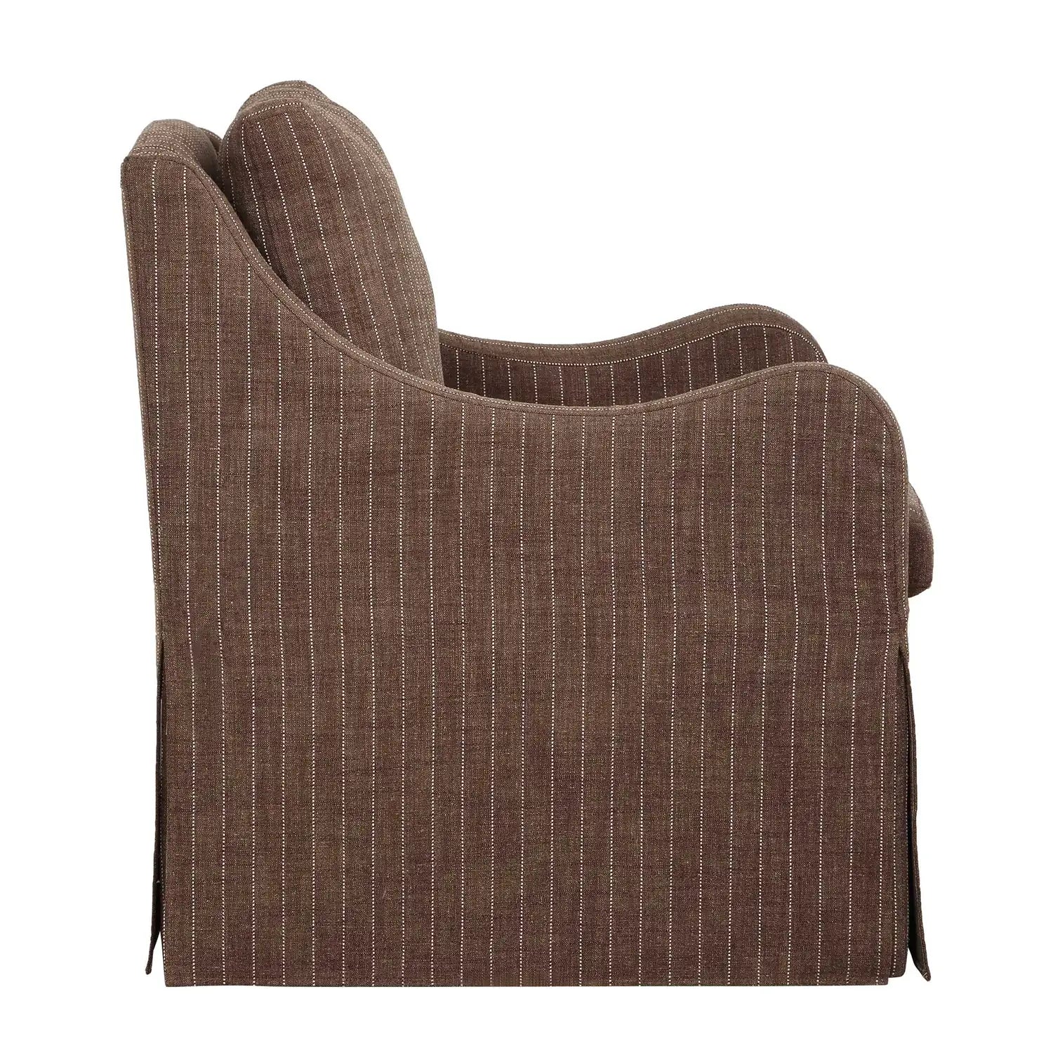 UTTERMOST Luisa Pinstripe Swivel Chair - Decorative Accents