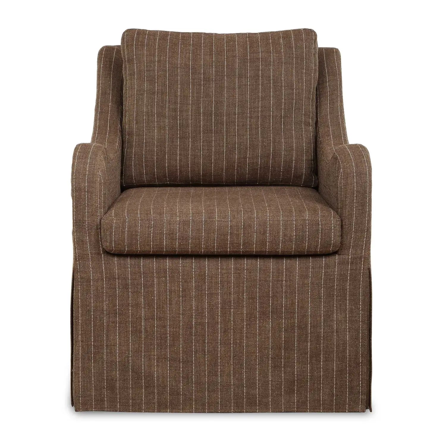 UTTERMOST Luisa Pinstripe Swivel Chair - Decorative Accents