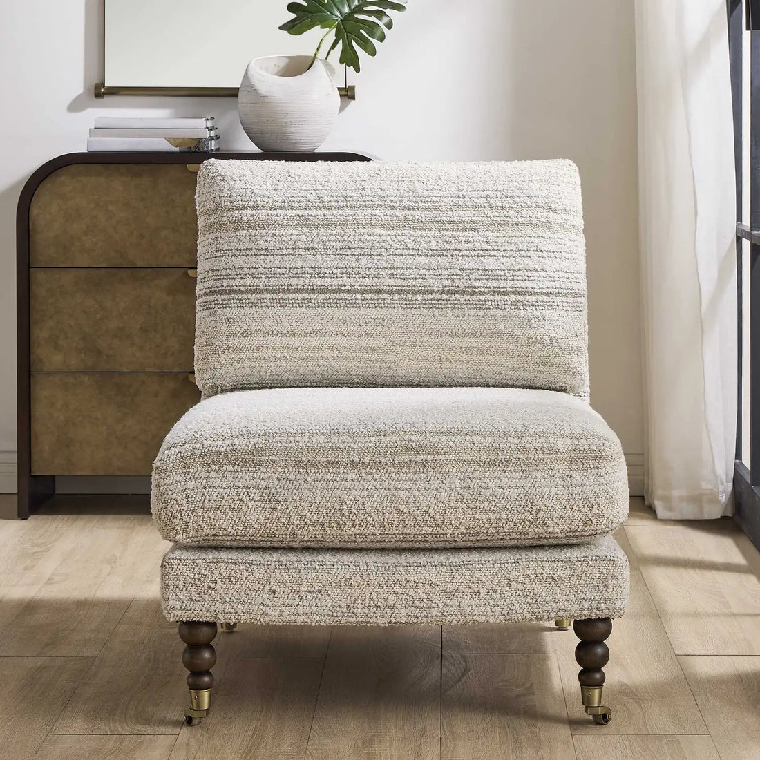 UTTERMOST Chatsworth Modern Slipper Chair - Decorative Accents