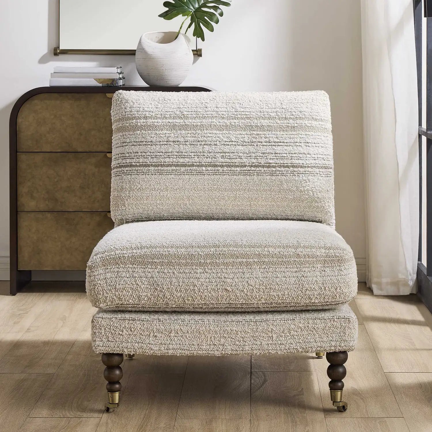 UTTERMOST Chatsworth Modern Slipper Chair - Decorative Accents