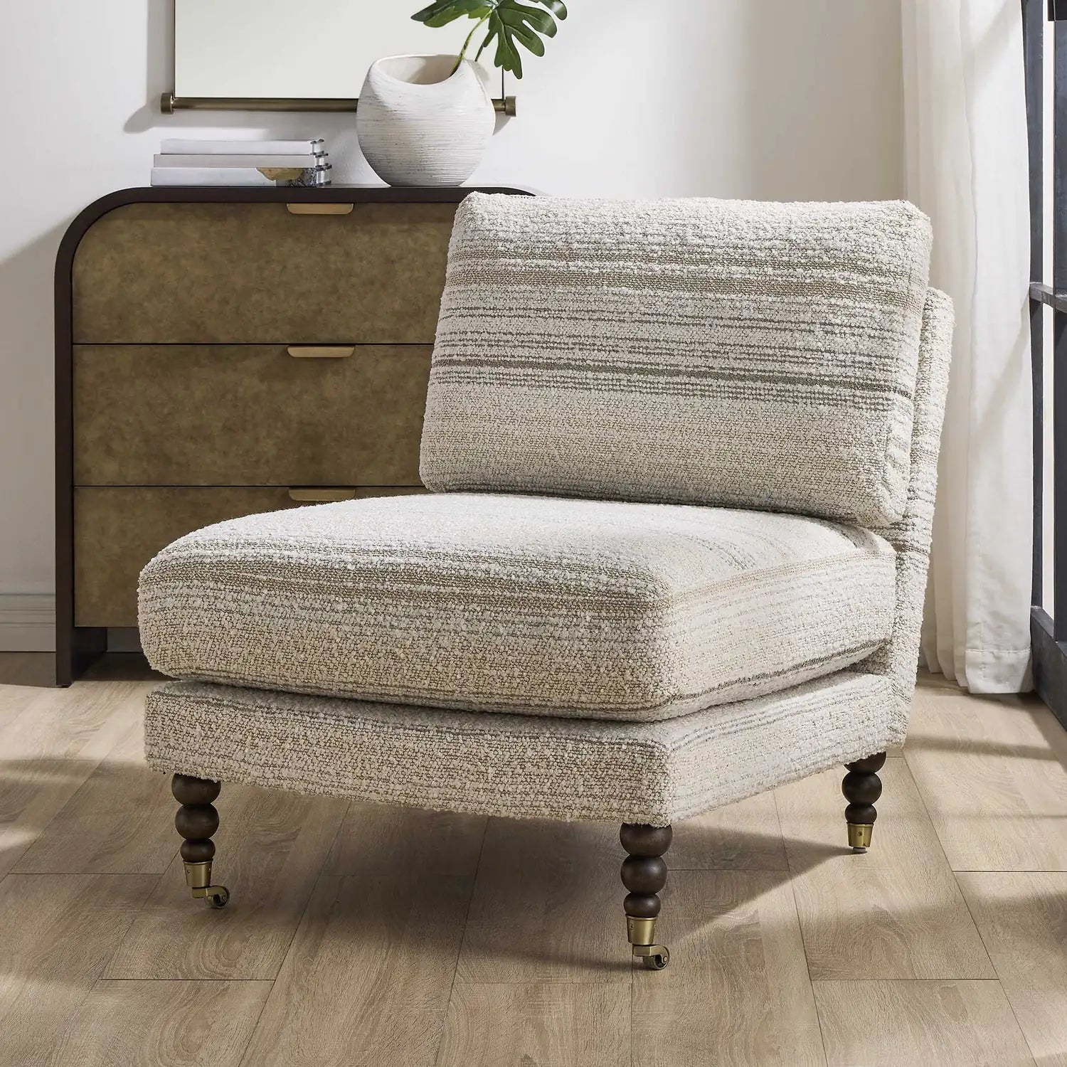 UTTERMOST Chatsworth Modern Slipper Chair - Decorative Accents
