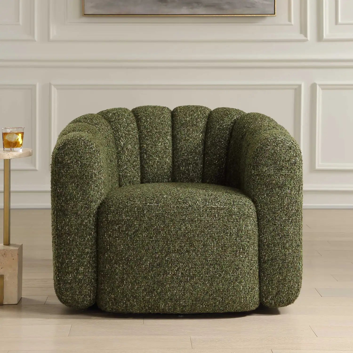 UTTERMOST Lenoir Upholstered Swivel Chair - Decorative Accents