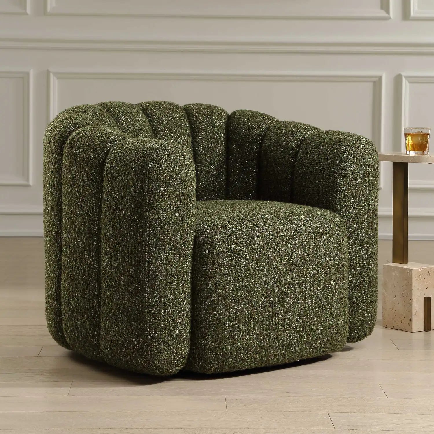 UTTERMOST Lenoir Upholstered Swivel Chair - Decorative Accents