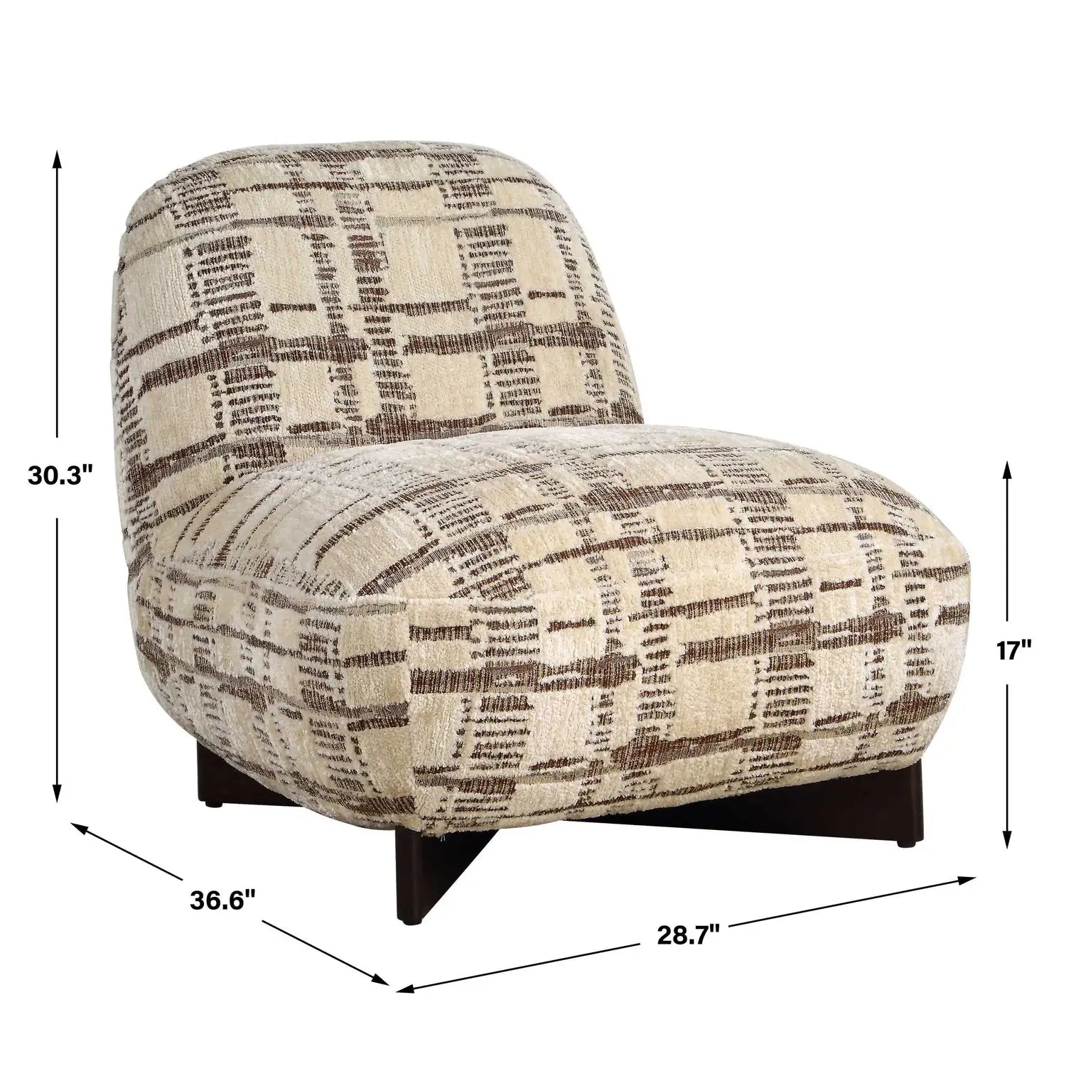 UTTERMOST Evans Modern Armless Accent Chair - Decorative Accents