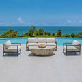UTTERMOST Borneo Oyster Outdoor Sofa - Decorative Accents