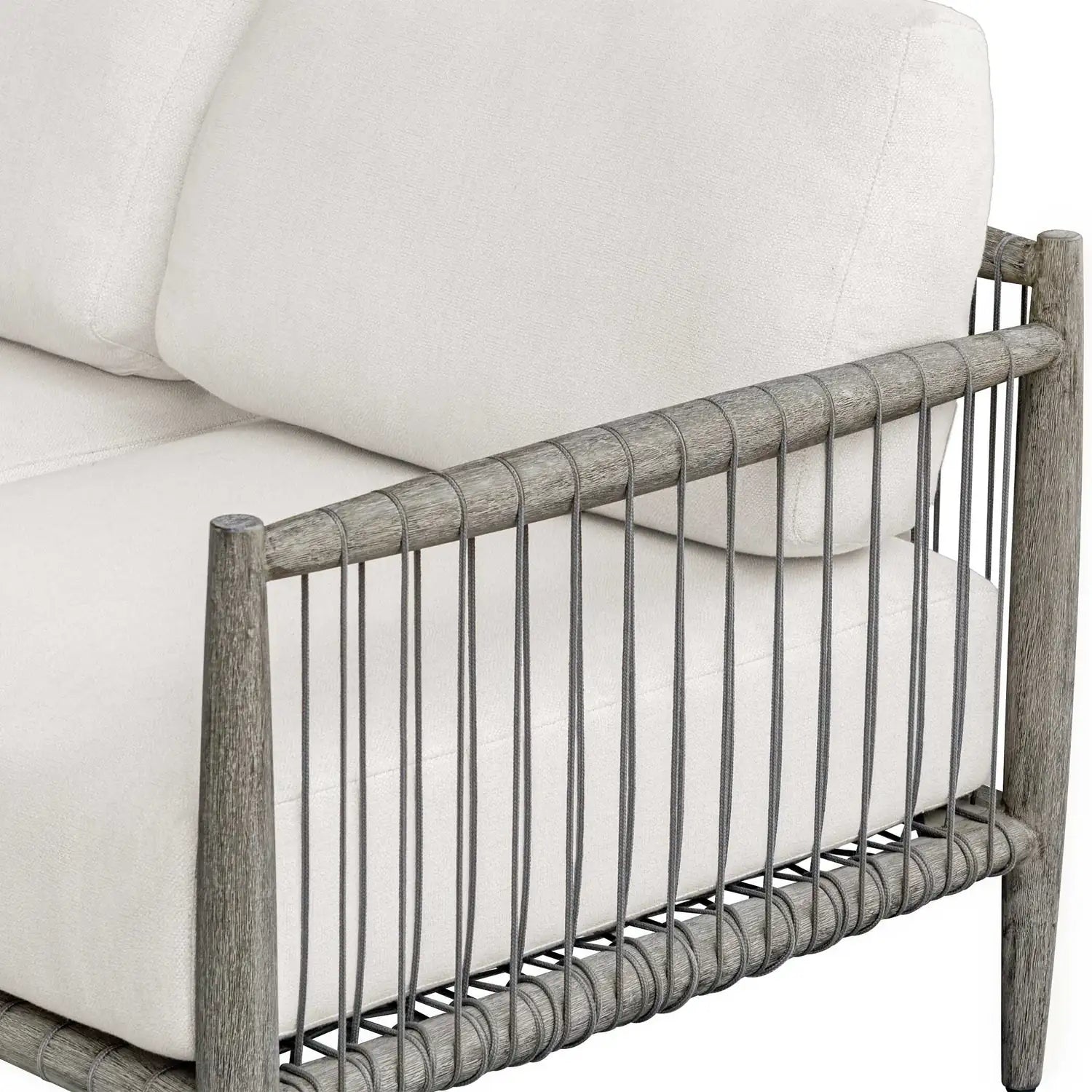 UTTERMOST Borneo Oyster Outdoor Sofa - Decorative Accents