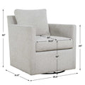 UTTERMOST Tisdell Swivel/Glider Chair - Decorative Accents