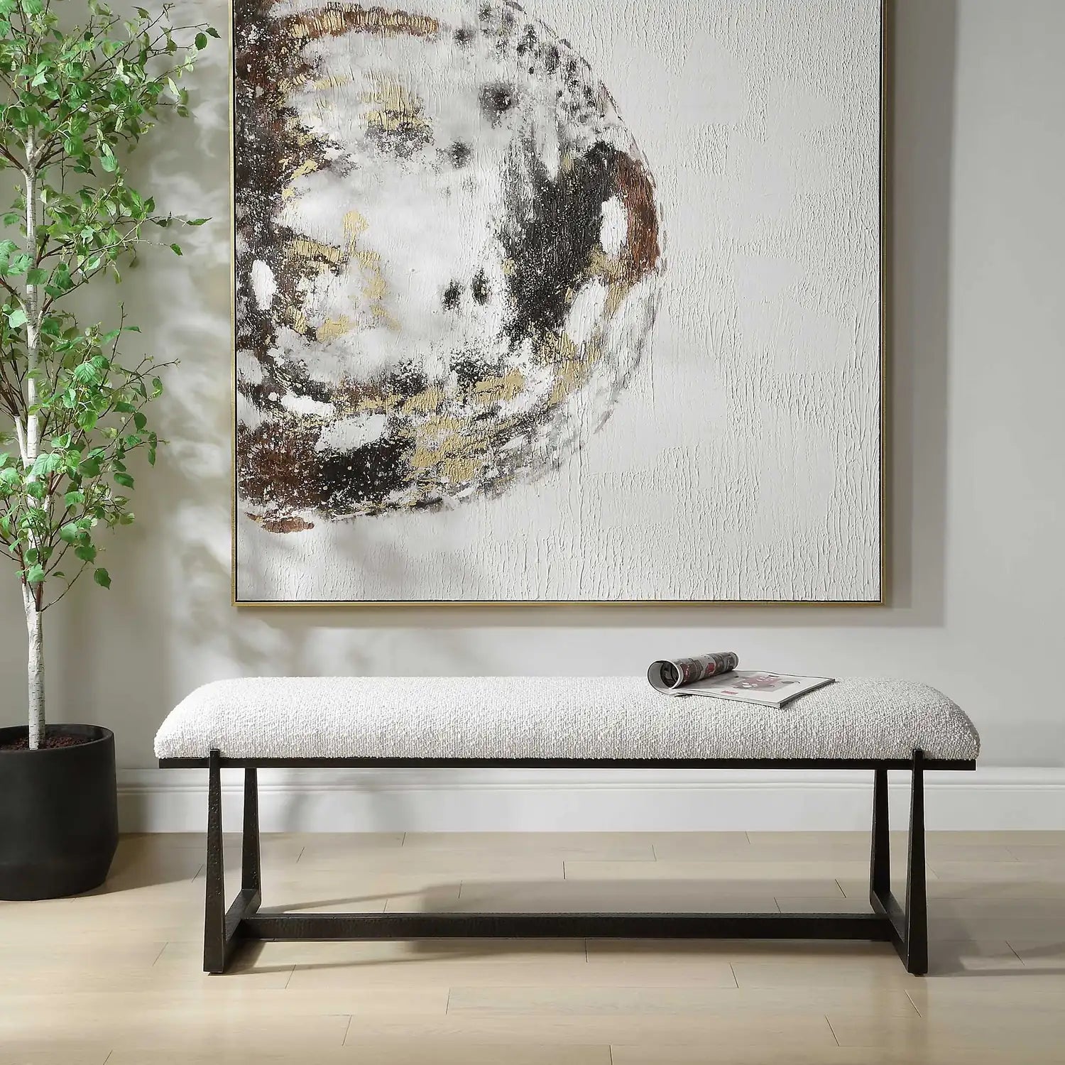 UTTERMOST Midas Bench - Benches, Ottoman, Stools