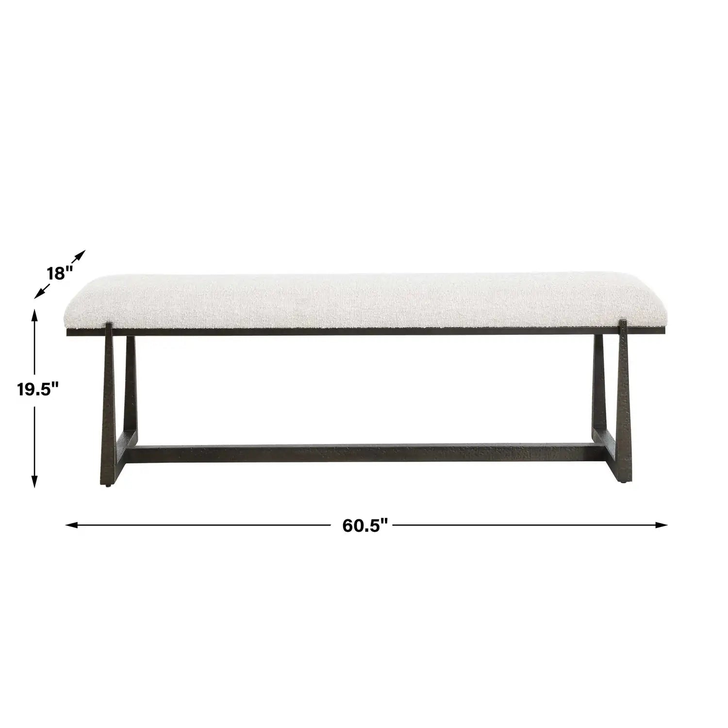 UTTERMOST Midas Bench - Benches, Ottoman, Stools