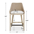 UTTERMOST Paloma Outdoor Wicker Counter Stool - Decorative Accents
