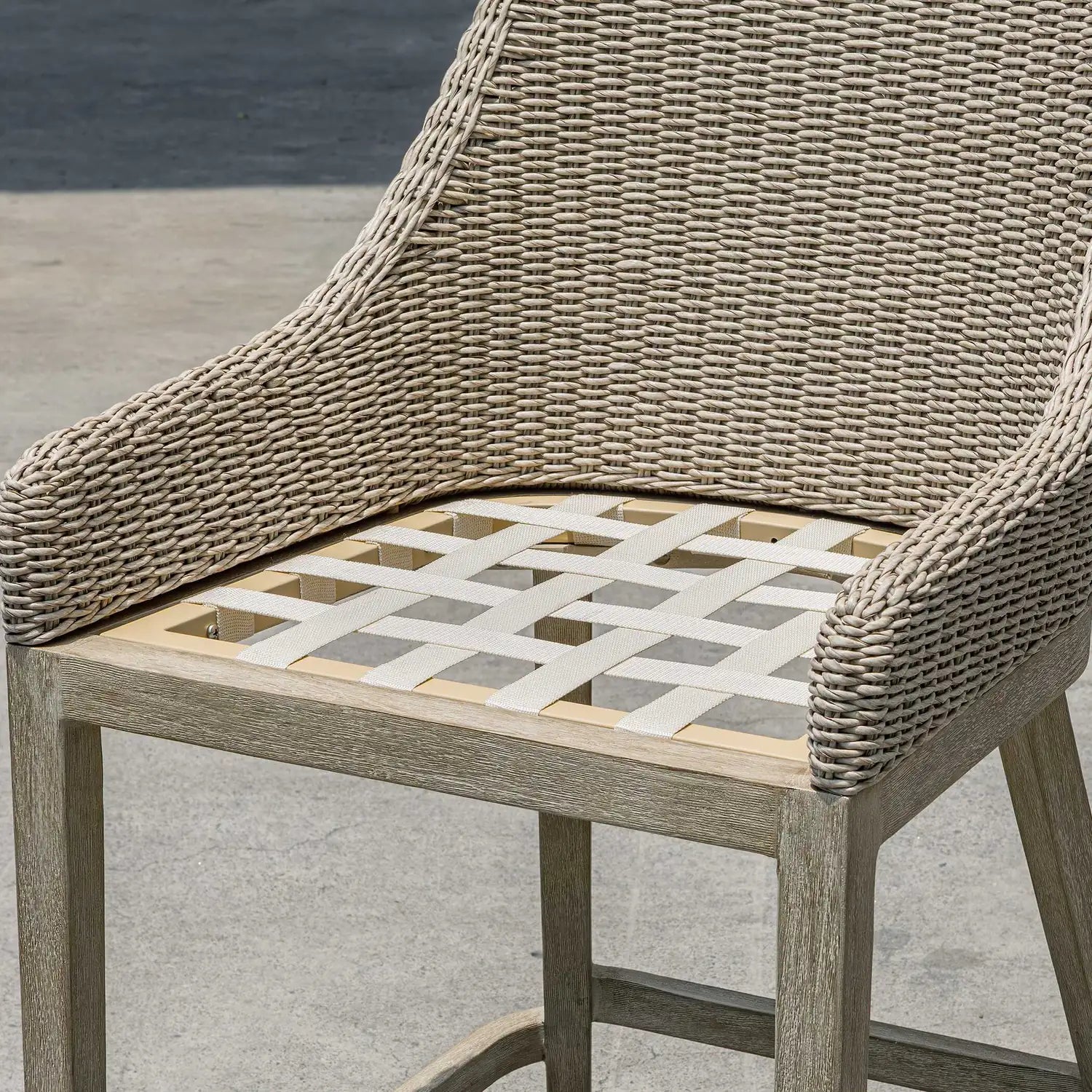 UTTERMOST Paloma Outdoor Wicker Counter Stool - Decorative Accents