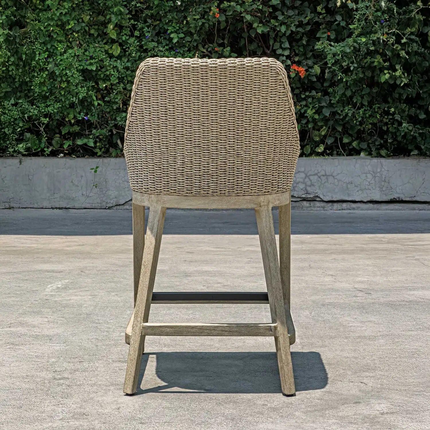 UTTERMOST Paloma Outdoor Wicker Counter Stool - Decorative Accents