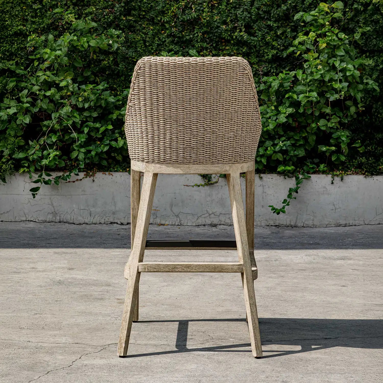 UTTERMOST Paloma Outdoor Wicker Bar Stool - Decorative Accents
