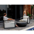 UTTERMOST Remsen Black/Oyster Outdoor Lounge Chair - Decorative Accents
