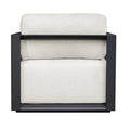 UTTERMOST Remsen Black/Oyster Outdoor Lounge Chair - Decorative Accents