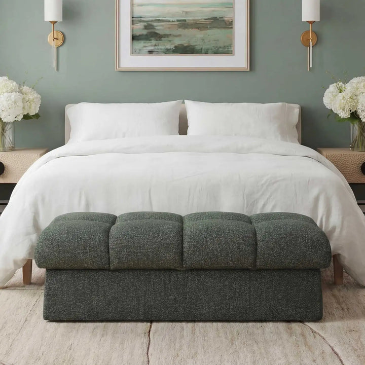 UTTERMOST Harlem Moss Green/ Lake Bench - Decorative Accents