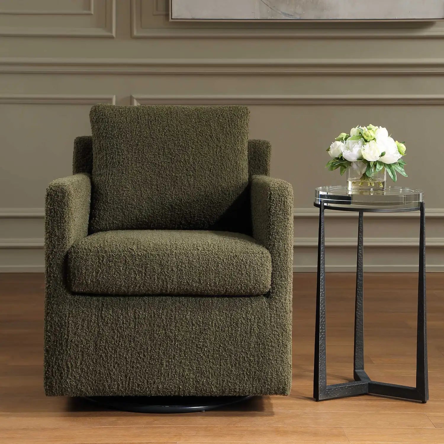UTTERMOST Tisdell Kale Swivel/Glider - Decorative Accents
