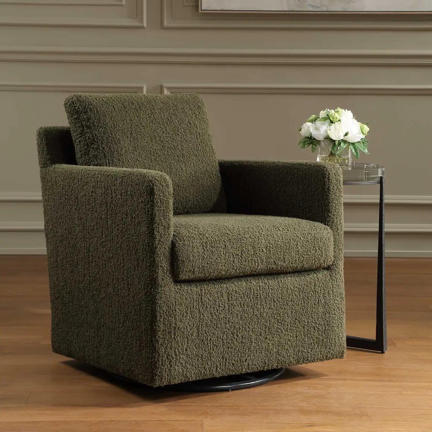UTTERMOST Tisdell Kale Swivel/Glider - Decorative Accents
