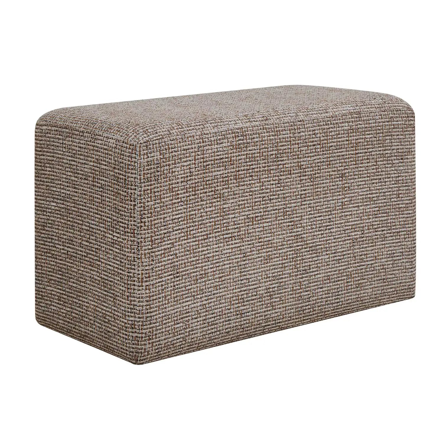UTTERMOST Kelce Woven Checkered Ottoman - Decorative Accents