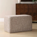 UTTERMOST Kelce Woven Checkered Ottoman - Decorative Accents