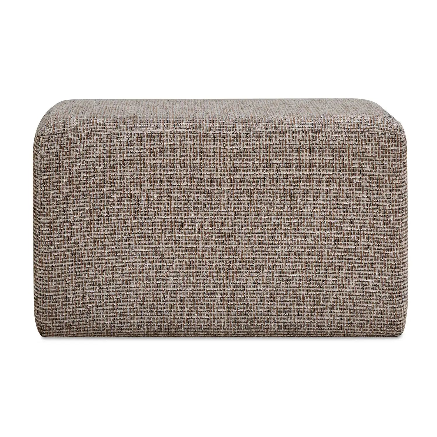 UTTERMOST Kelce Woven Checkered Ottoman - Decorative Accents