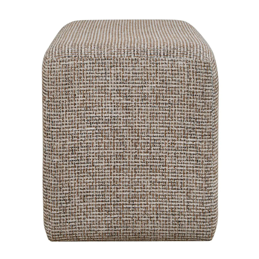 UTTERMOST Kelce Woven Checkered Ottoman - Decorative Accents