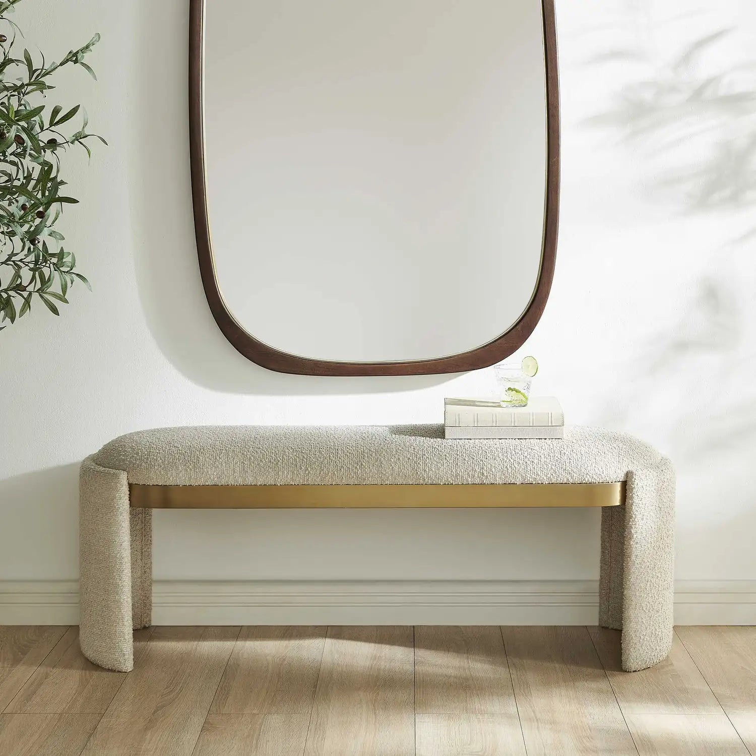 UTTERMOST Serena Bone Bench - Decorative Accents