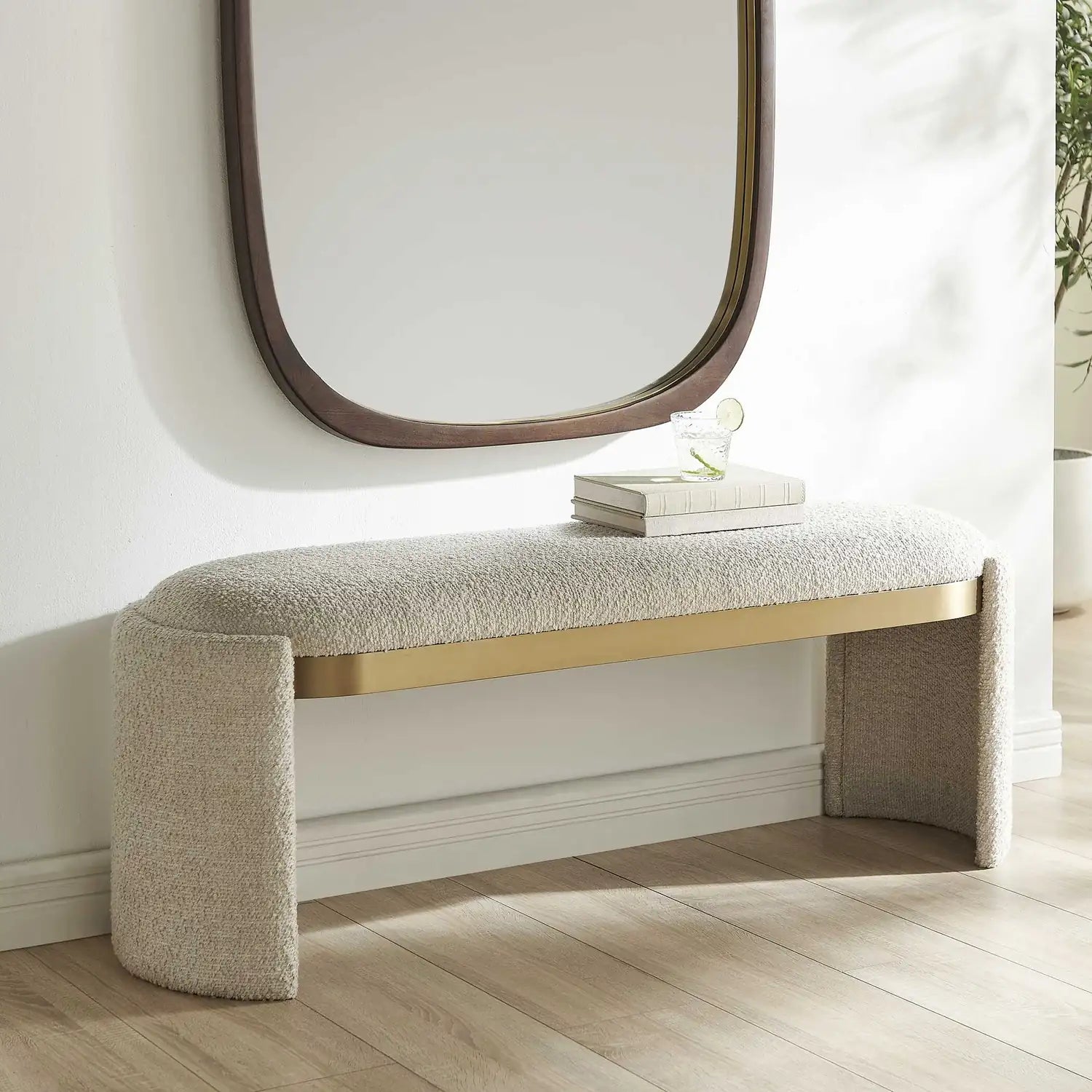 UTTERMOST Serena Bone Bench - Decorative Accents