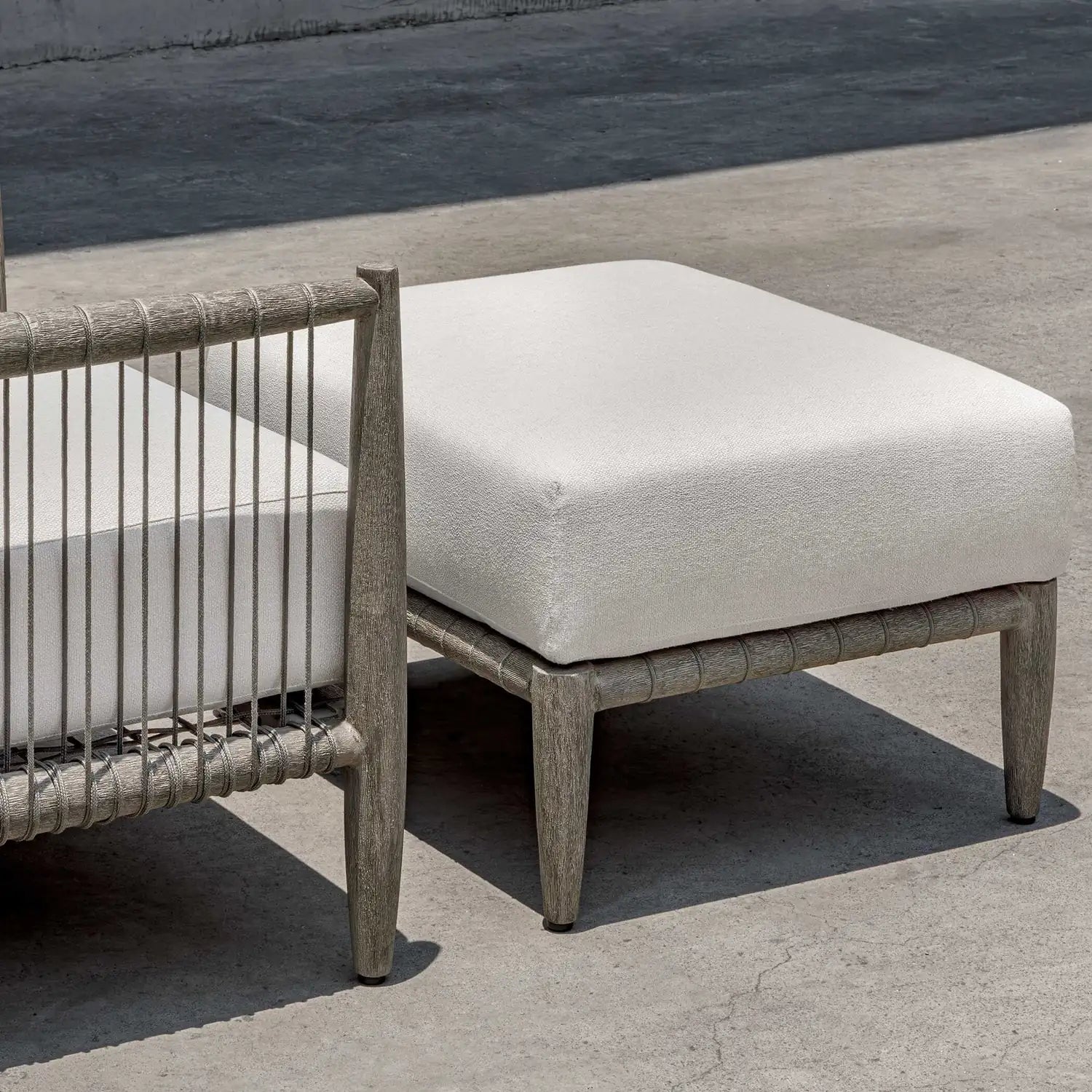UTTERMOST Borneo Cushion Outdoor Ottoman - Decorative Accents