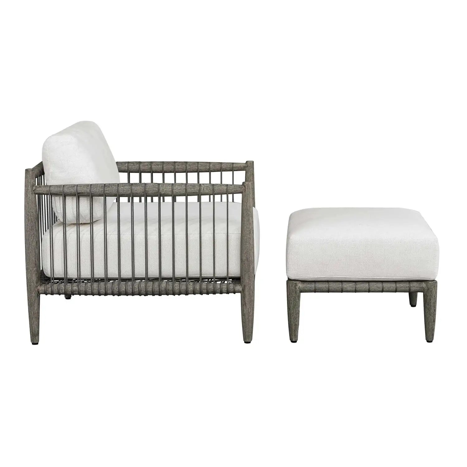 UTTERMOST Borneo Cushion Outdoor Ottoman - Decorative Accents