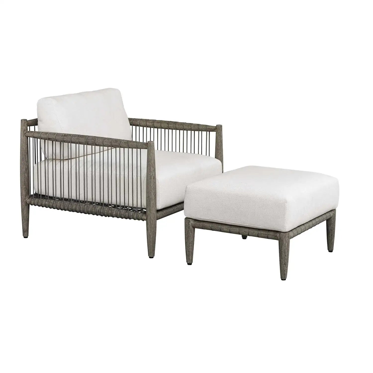 UTTERMOST Borneo Cushion Outdoor Ottoman - Decorative Accents